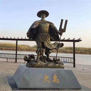 现代人物铸铜雕塑定制城市商业步行街铜像中式民俗真人艺术品摆件