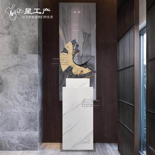 售楼处前台装饰艺术品雕塑样板房酒店不锈钢玄关现代客厅金属摆件,家居饰品,落地摆件,淘宝优惠券,粉丝福利购,淘宝优惠卷