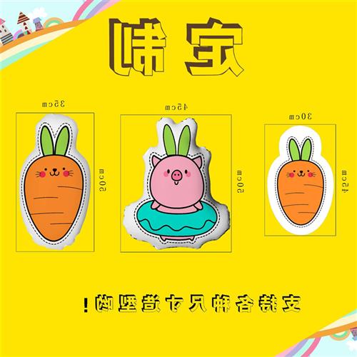 异形抱枕定制卡通毛绒动漫玩偶定做双面礼品异型含芯周边一件代发图片