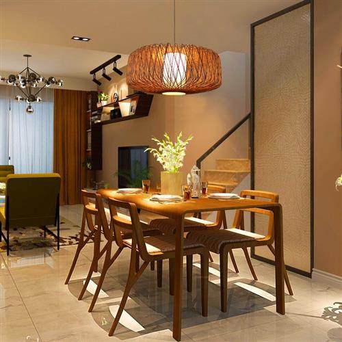 中式鸟笼吊灯竹艺茶楼饭店客栈庭院中国风复古灯具仿古竹编灯笼,家装灯饰光源,客厅吊灯,淘宝优惠券,粉丝福利购,淘宝优惠卷