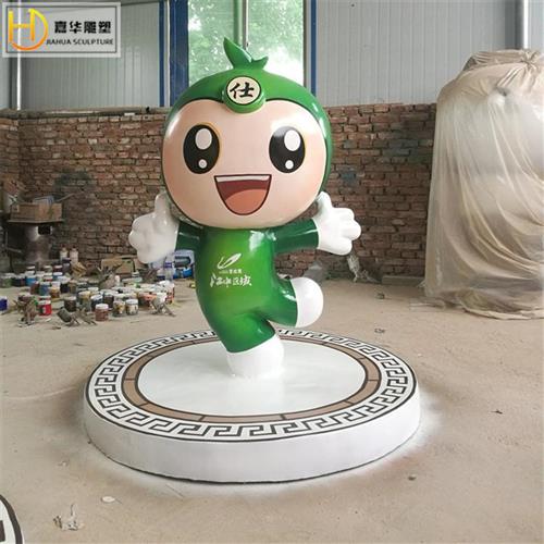 卡通动物人物雕塑玻璃钢吉祥物模型商场公园美陈网红装饰迎宾摆件