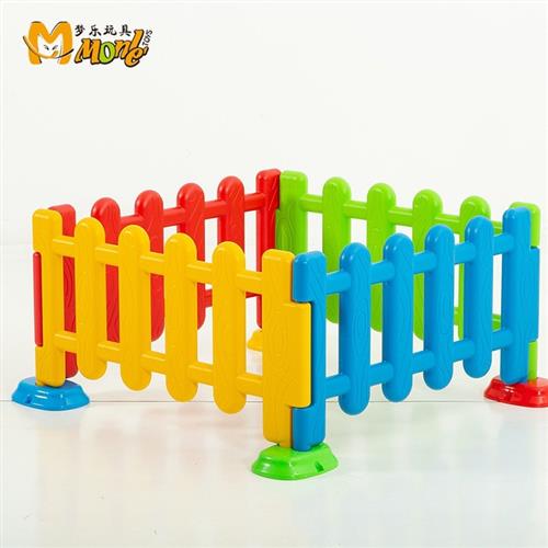 游乐园多角度塑料栅栏门跨游戏围栏儿童栏杆幼儿带门护栏安全门