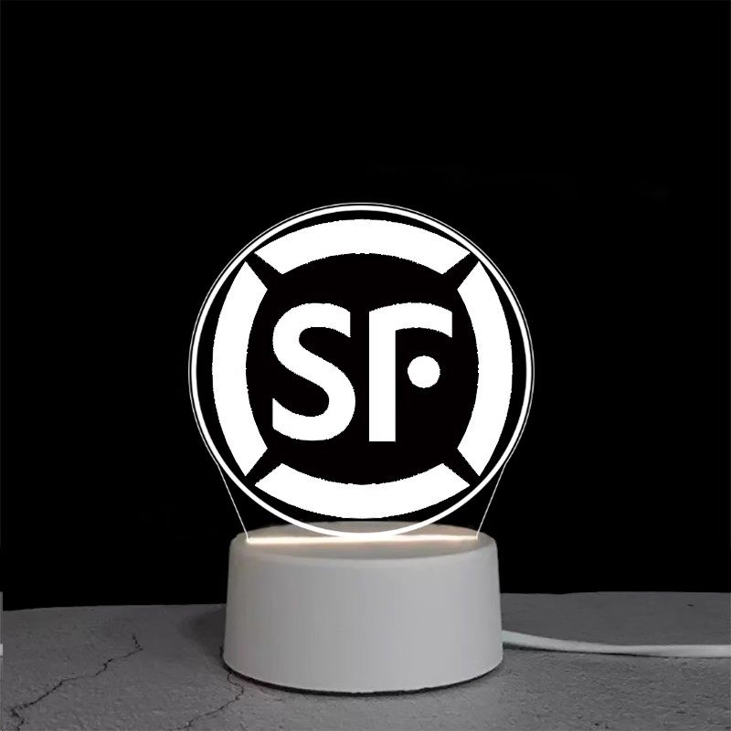 定制礼品小夜灯经典圆板公司商务集团企业logo刻字展会台灯送客户