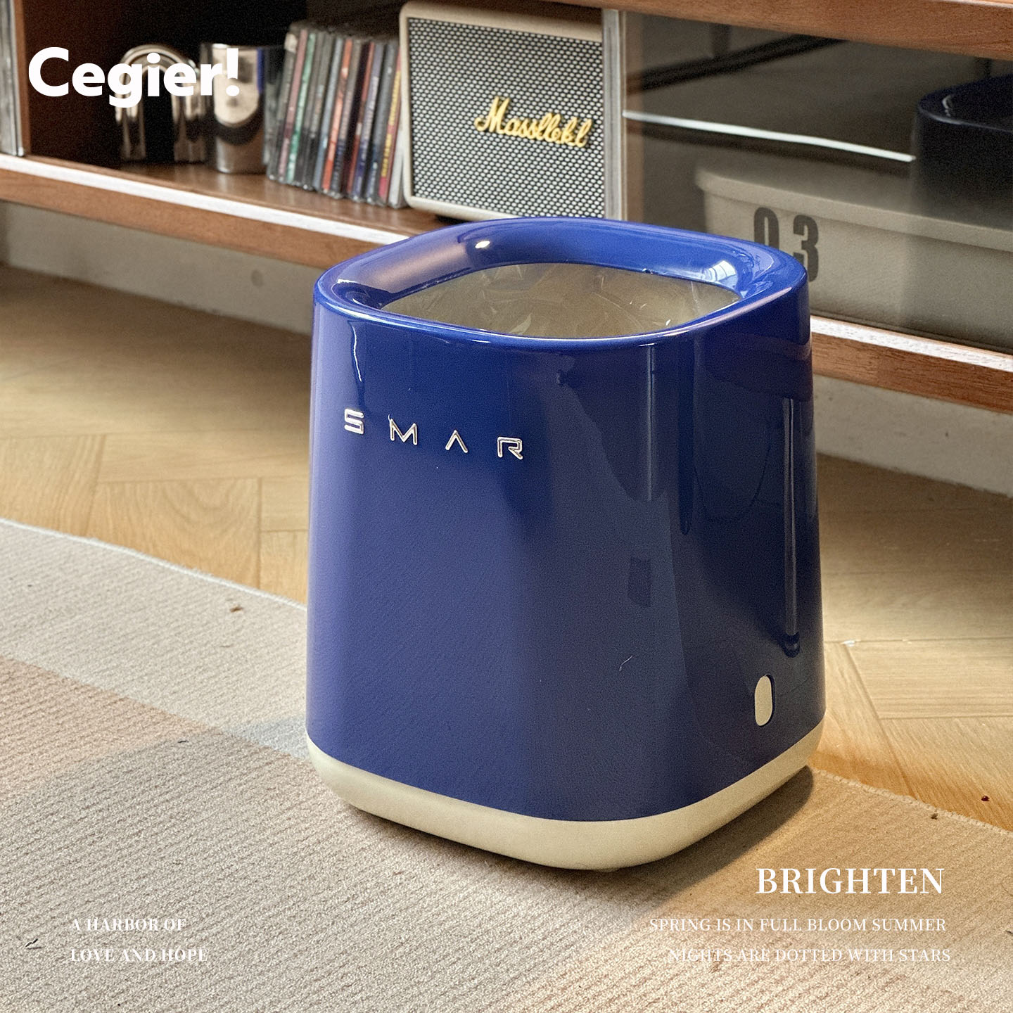 高颜值垃圾桶轻奢厨房客厅卫生间卧室北欧ins风收纳桶家用 |燕锯