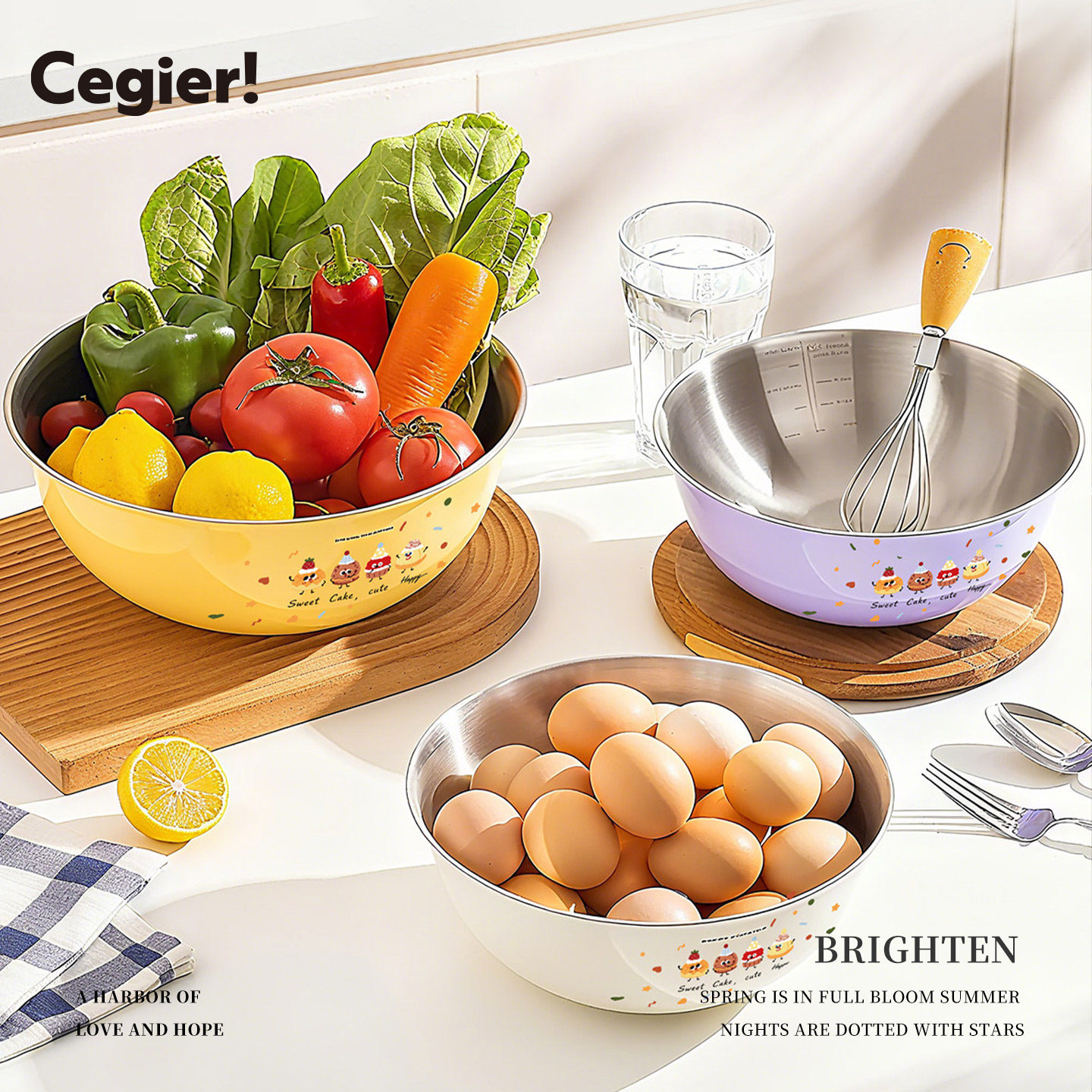 Cegier.食品级不锈钢盆料理盘洗菜盆和面揉面盆蔬菜水果盘|字果,餐饮具,盆,淘宝优惠券,粉丝福利购,淘宝优惠卷