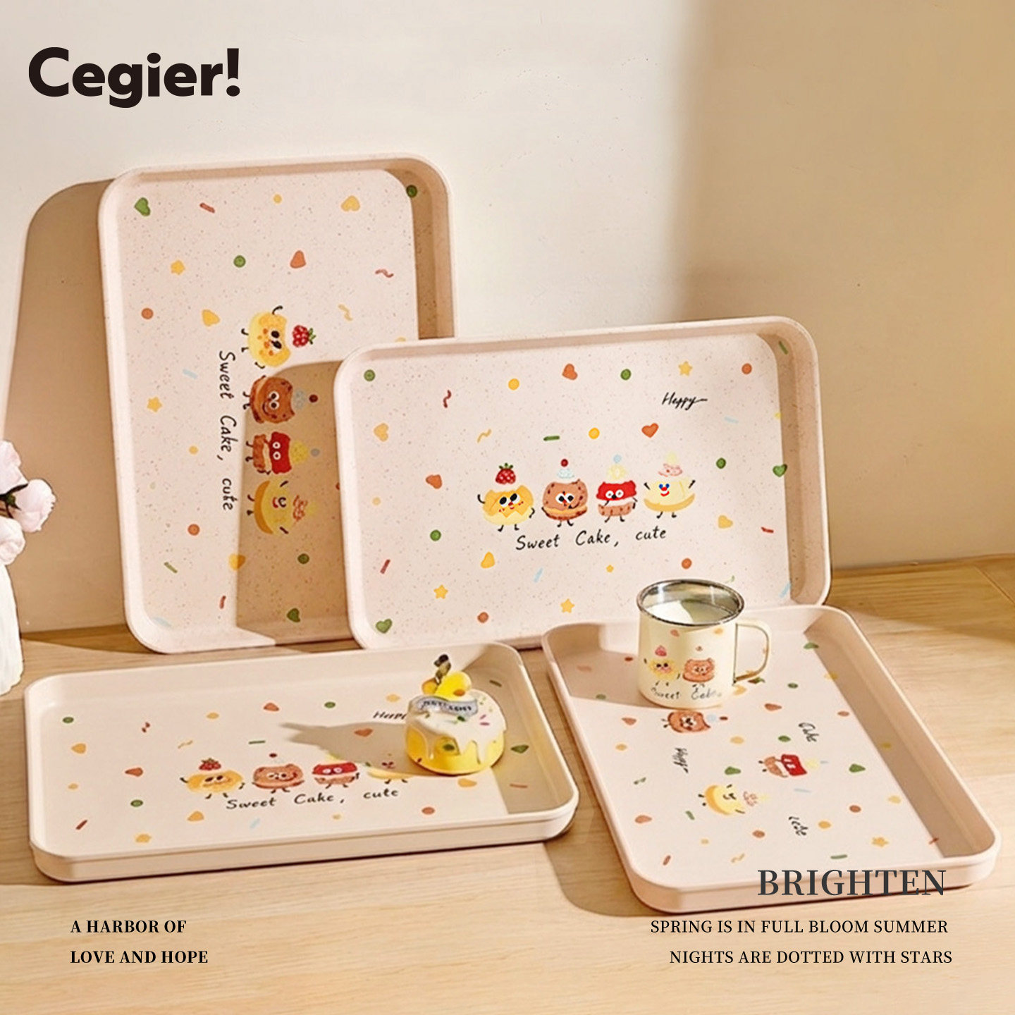 Cegier.托盘长方形个人专用儿童图片
