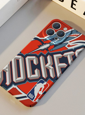 NBA篮球火队 适用苹果华为iPhone16ProMax手机保护外壳17 15Plus新款14 13情侣12 11女Pura70高级不撞壳男