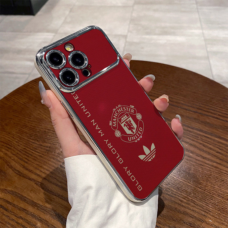 足球曼联球队标 适用苹果华为iPhone17ProMax手机保护外壳16电镀大视窗15Plus新款14 13情侣12 11女Pura80男