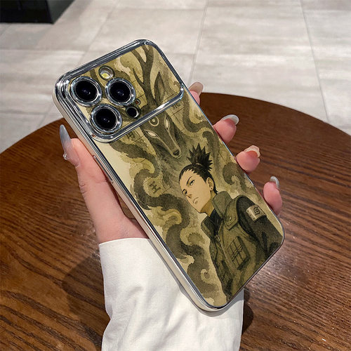 水墨火影奈良鹿丸 适用苹果华为iPhone17ProMax手机保护外壳16电镀大视窗15Plus新款14 13情侣12 11女Pura80
