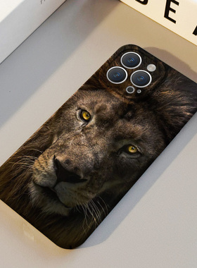 暗黑狮子 适用苹果华为iPhone17ProMax手机保护外壳16 15Plus新款14 13情侣12 11女Pura80个性高级艺术不撞壳