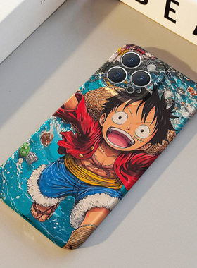 可爱路飞 适用苹果华为iPhone16ProMax手机保护外壳15Plus 14 13 12 17 XsMax女Pura70动漫卡通情侣不撞壳