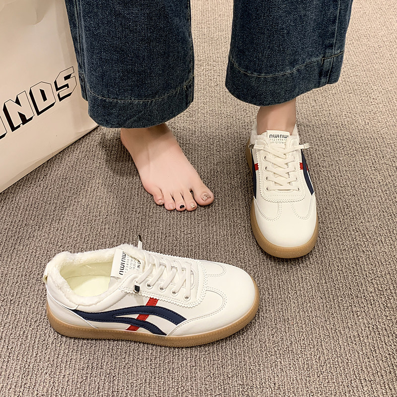 时尚爆款加绒保暖轻便防滑德训鞋