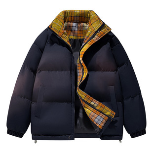 潮流加厚情侣立领面包服外套保暖 棉衣男时尚 新款 跨境2025冬季