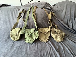 旧货正品 苏联RPD型RPK型通用包AK鼓帆布包 80年代八壹鼓挎包56式