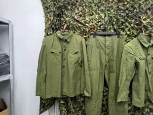 老货正品70年代65式军套上衣对越自卫还击使用旧货猫耳洞作训外套