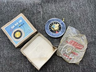 保真正品70/80年代工程乒20米钢卷尺手摇卷长钢尺圆盘卷尺测量尺
