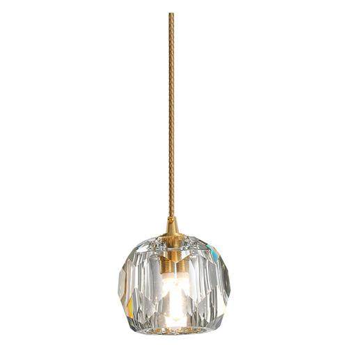 北欧轻奢卧室床头灯简约个性单头创意全铜橱窗吧台水晶钻石小吊灯,家装灯饰光源,客厅吊灯,淘宝优惠券,粉丝福利购,淘宝优惠卷