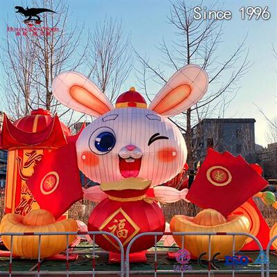 年主题彩灯花灯自贡灯会制作源头厂家可来图制作现场制作