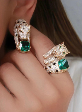 JUACC女铜时尚通勤猎豹电镀工艺