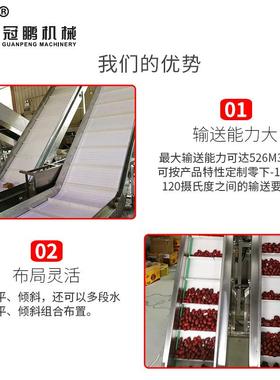 食品网带输送机环转形双层送带焙流水线MCA输弯机高温传送带烘烘