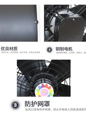 FZY--4机外转子低噪音管道式轴4流风 工业抽风机 通换气扇