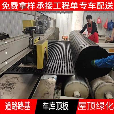 地下车库顶板塑板料排水板 凹聚乙烯塑料凸排水花屋顶YDU园滤水板