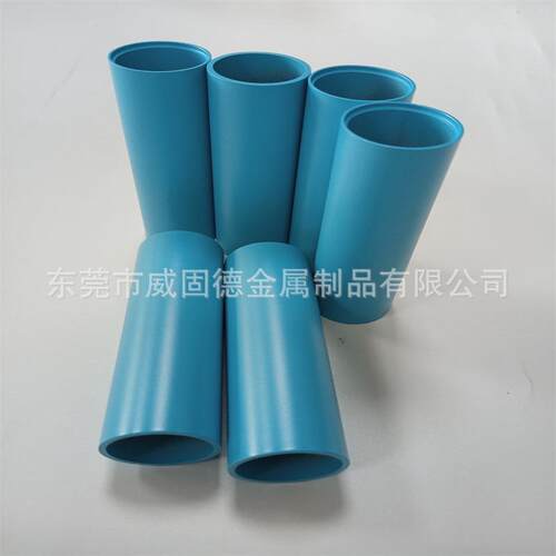 铝3合漆金管密切割 606铝管TOE喷涂天蓝色喷铝管 薄精壁铝管阳极