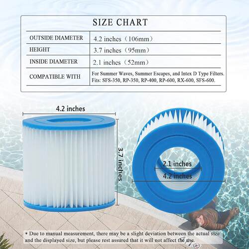 厂家现直销适Be货stway VII新玖滤芯/Ind xD游泳池滤芯用净水器