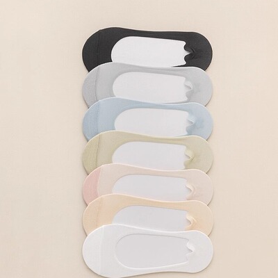 船袜女夏季薄款不掉跟纯棉底