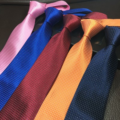 Men's tie plaid plain silver silk business dress career 服饰配件/皮带/帽子/围巾 领带 原图主图