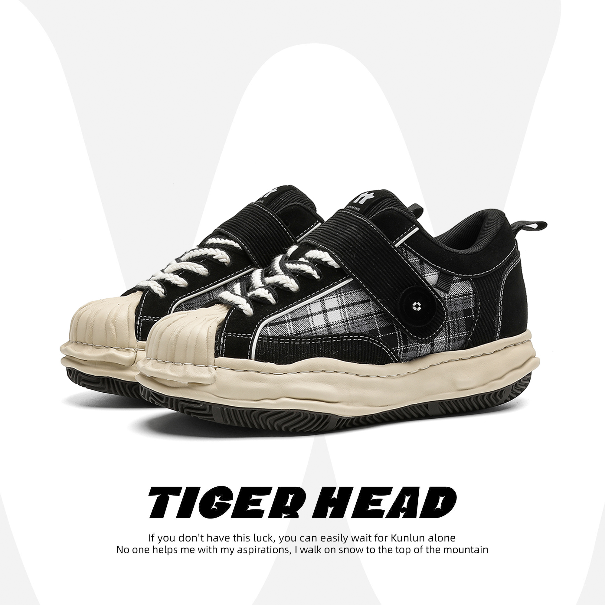 隐形增高7CM溶解鞋男女厚底板鞋