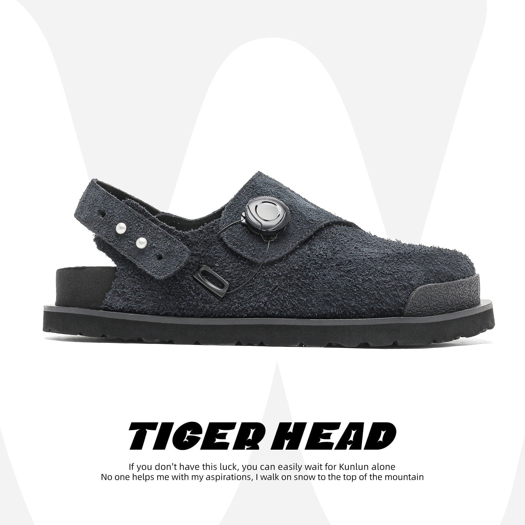 机械感包头勃肯鞋男女款厚底穆勒