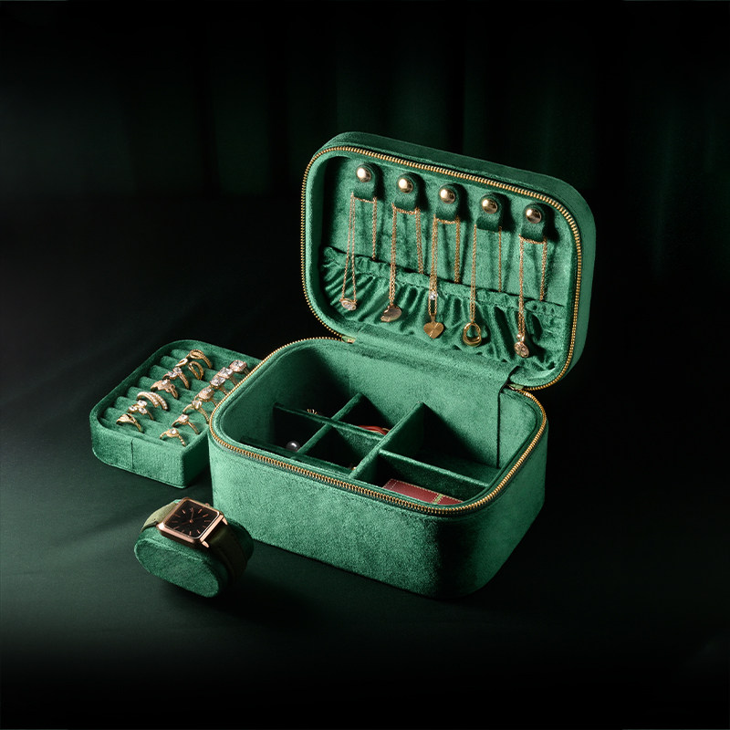 TAIMY2026新款首饰盒高档大容量黄金珠宝项链戒指首饰收纳盒高级