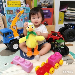 复读鸭婴幼儿玩具会走路唱歌学舌说话小黄鸭一岁宝宝儿童安抚玩偶