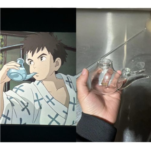 你想要活出怎样的人生真人同款周边水杯床头喝水壶杯手工透明玻璃