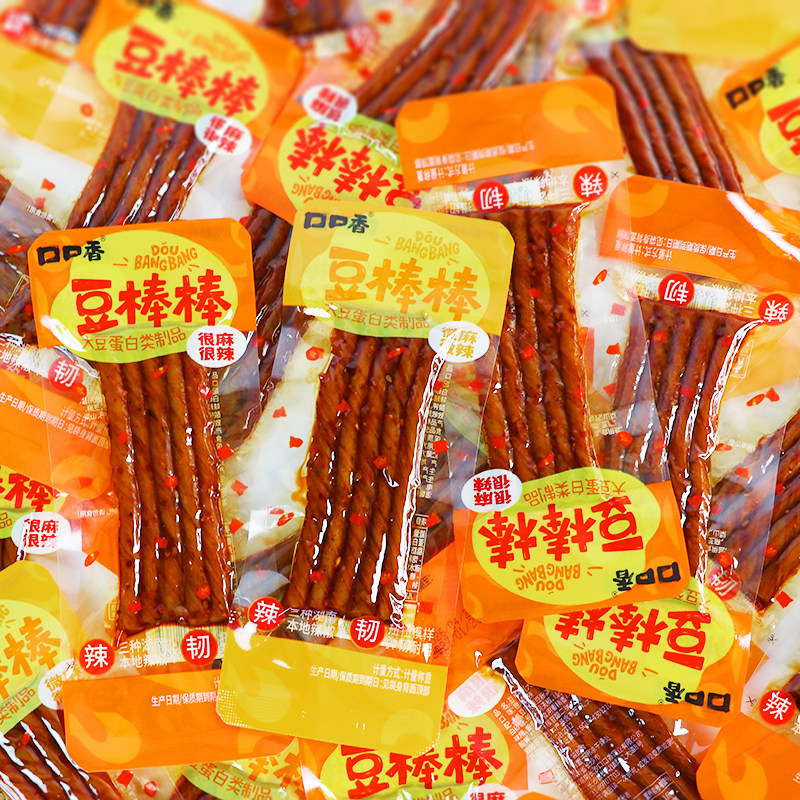 口口香豆棒棒手撕豆卷相思卷豆干麻辣豆筋儿时怀旧校园零食小包装