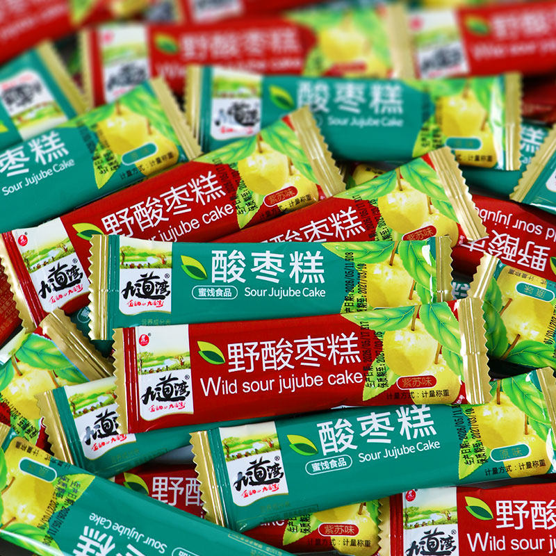 九道湾酸枣糕野南酸枣条片孕妇健康糕点小零食儿童好吃的休闲食品