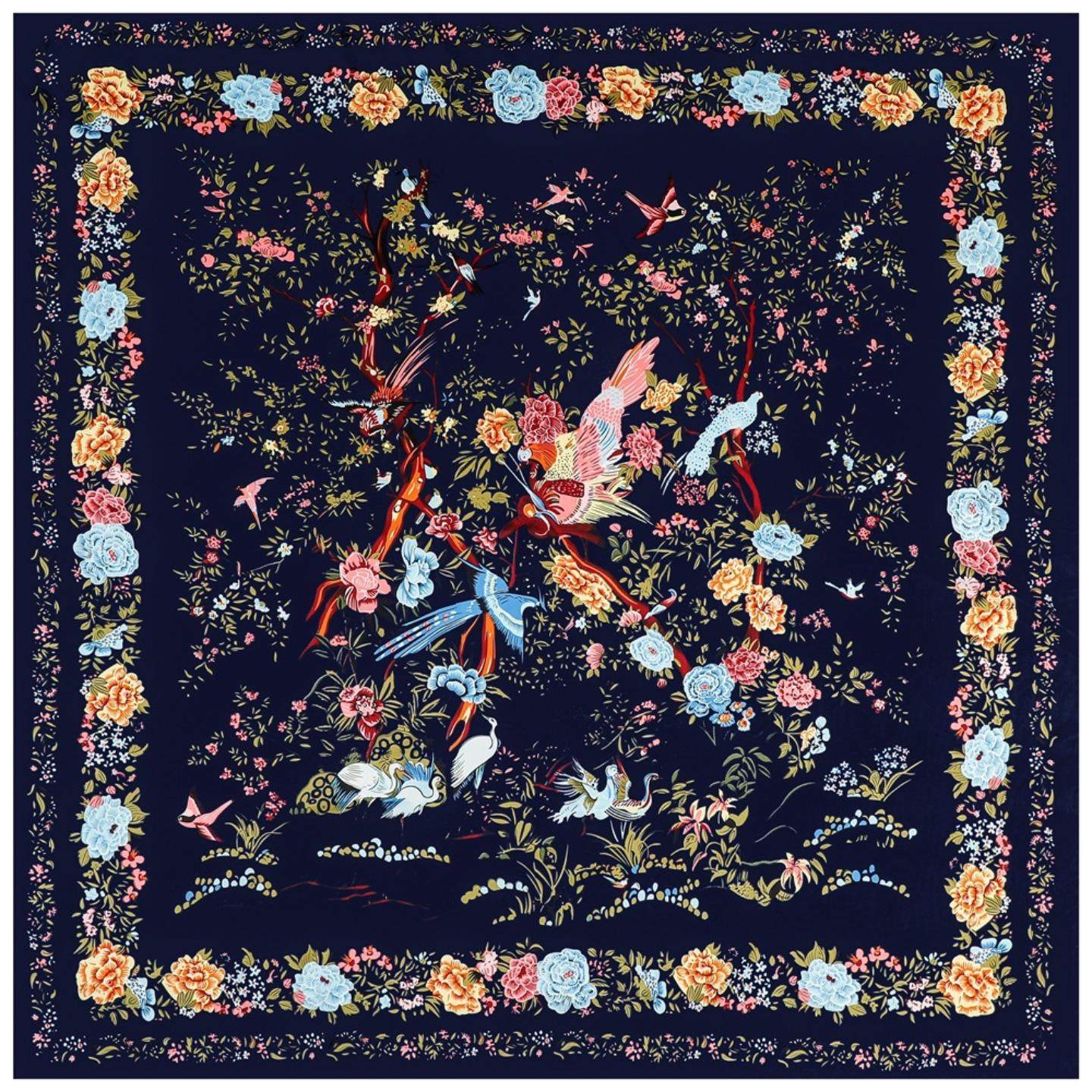 130m法式新款百鸟玫瑰花卉时尚百搭斜纹披肩围巾大方巾丝巾,服饰配件/皮带/帽子/围巾,围巾/丝巾/披肩,淘宝优惠券,粉丝福利购,淘宝优惠卷