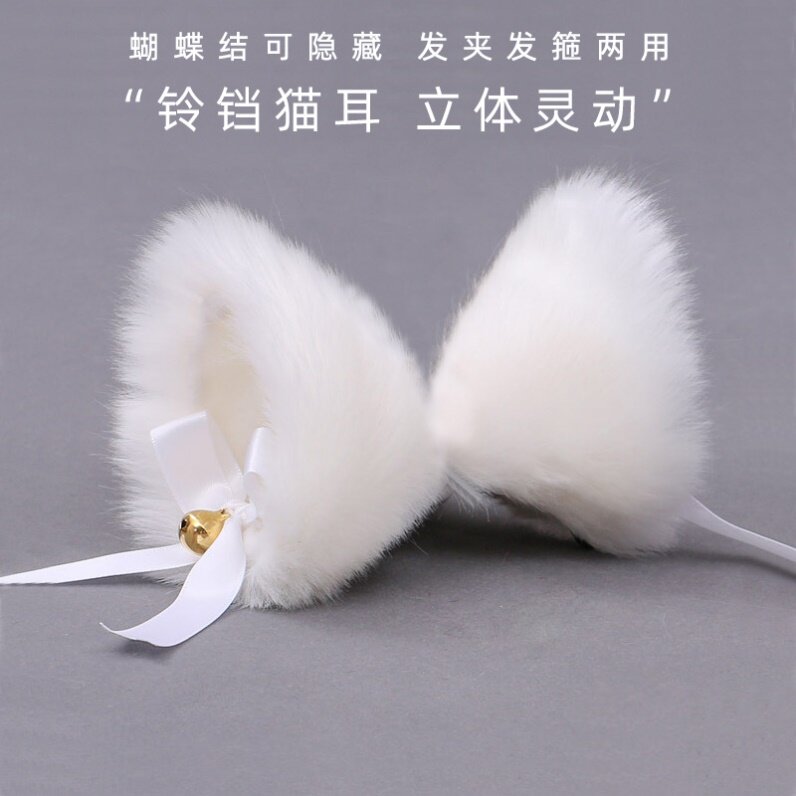 猫老师猫耳朵头饰发箍可爱毛茸茸发夹二次元cosplay发饰猫儿发卡