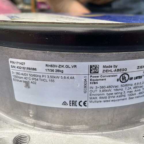 维修施乐百EC风机 RH63V-ZIK.GL. VR议价