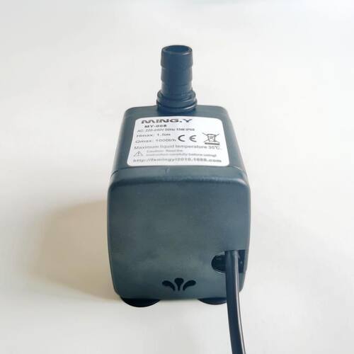 包邮名艺MY-068潜水泵 鱼缸过水族箱假山流水摆件冷风扇抽水泵15W