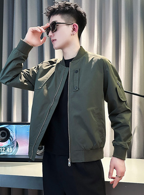 155帅小码S号XS小版休闲棒球领外套男春秋韩版矮个子夹克男160潮