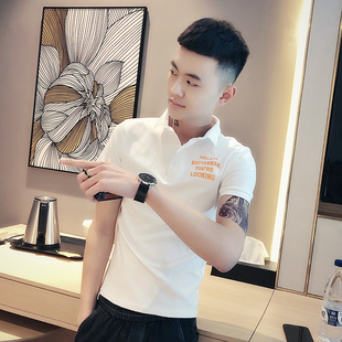 155矮小个男S号XS码修身短袖T恤痞帅小衫精神小伙休闲半袖Polo衫