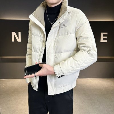 小码男装XS立领羽绒服冬装短款外套155瘦小个子S号加厚保暖羽绒衣