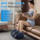 massager跨境代发亚马逊足疗机加热足底按摩器家用脚部按脚脚步仪