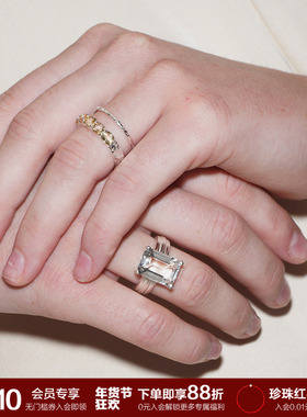 SOFT ROOM细闪双层戒指小众设计高级感轻奢女简约生日礼物