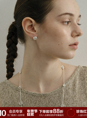 SOFT ROOM南瓜花耳钉立体雕塑感纯银耳针首饰高级感轻奢精致复古