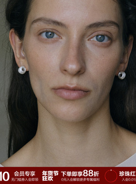 SOFT ROOM圈圈拉丝耳钉银针小巧精致小众原创设计高级感百搭简约