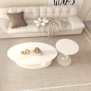 法式 创岩意t288板茶几侘奶油型风北欧客厅小户网红轻奢茶几桌 个性
