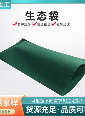 生态袋河道护坡治理园林绿化用植生态袋修复防汛绿色草籽生态袋